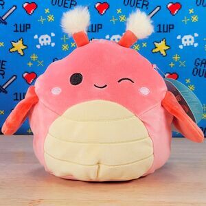 Squishmallow Shane the Pink Grasshopper 7" 2023 UltraSoft Stuffed Toy Plush NWT